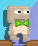 A player with the Green Bowtie equipped