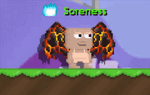 A player wearing the Volcanic Wings