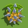 An active Prickly Pineapple as seen in-game