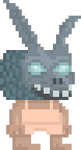 A player wearing the Dark Bunny Mask.