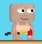 A player with a Fire Ax equipped.