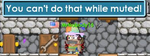 A player trying to edit doors while being duct taped.