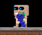 A dancing Leashed Silkworm - Blue