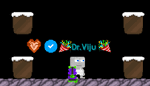 A player wearing the Fist of Infinity with the Laser Projectile