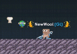 A player wearing the NewWool's Whip of Knit