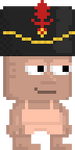 A player wearing the Nutcracker Hat.