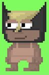 A player wearing the Crimefighter Mask- Black