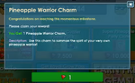 Pineapple Warrior Charm's purchase screen