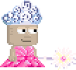 A player wearing the full Good Witch set.