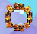 7 Thanksgiving Frames placed side by side (forming a circle)