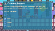 Crown of Seasons' available aura options