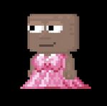 A player wearing the Dating Vixen's Dress