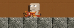 A player with the Mine Laser Drill equipped