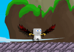 A player wearing the Royal Bloodmoon Wings