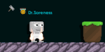 A player wearing the Burning Hands