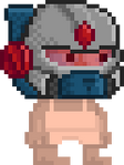 A player wearing the Super Utility Helmet - Red.