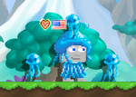 A player wearing the Jellyfish Set
