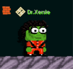 A player wearing the Pop Zombie set
