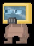 A player wearing the Hazmat Helmet