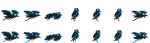 The sprites of the ravens