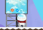 A player wearing the Snowglobe Head