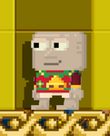 A player wearing Jingling Jolly Jumper