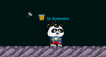 A player dancing whilst wearing the Just Dance Panda set