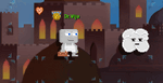 A player wearing Mr. Grownopoly's Suitcase