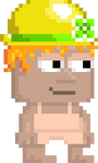 A player wearing the Golden Leprechaun Hat.