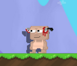 A Player wearing Knife Head