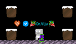 A player wearing the Fist of Infinity with the Slash Projectile