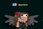 Muninn wearing her complete set