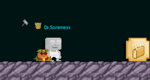 A player wearing the Papaya Puppy Pet