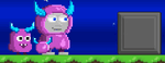 A player wearing the full Cute Mutant Plonky set