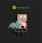 Player equiped Grey Pet Triceratops
