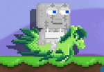 A player with a Kelpie equipped