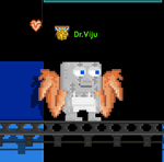 A player wearing the Growtopia Fried Wings