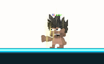 A player wearing the Anime Action Hair