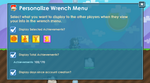 Personalize Player Profile Menu