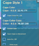 Rift Cape's available cape options