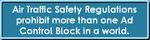Message after trying to place more than one Ad Control Block in a world