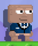 A player wearing a Blue and Black Tuxedo.