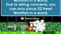 Hitting the max number of Heart Monitors in a world.