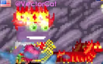 @VectorCat wearing the Solar Chariot