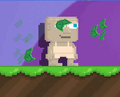 A player with Money Aura equipped