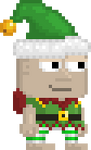 A player wearing the Elf Set