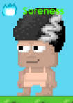 A player wearing the Frankenhair