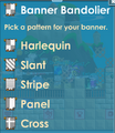 Banner Bandolier's available flag patterns