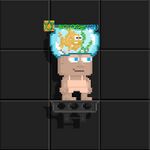 A player wearing the Goldfish Bowler Hat