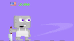 An animated image of a player punching with a Sushi Knife equipped